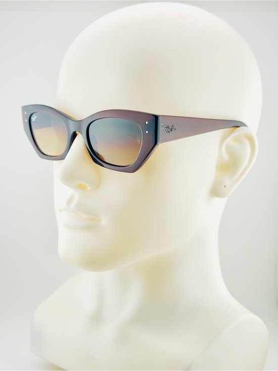 Ray-Ban Accessories - Ray-Ban Zena Bio Based Sunglasses RB4430 Polished Rusty Brown Frame Brown Lenses